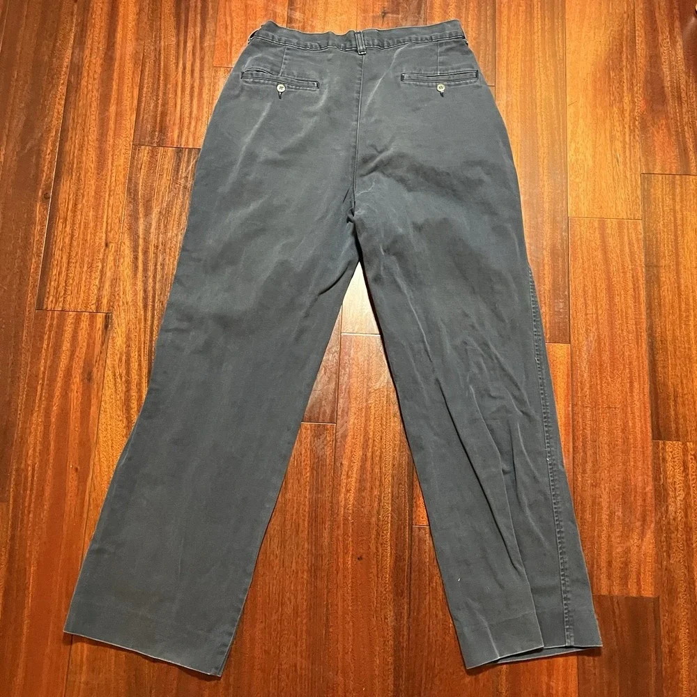Vintage Polo Ralph Lauren Pants Mens 31x30 Blue Double Pleated MADE IN USA 80's